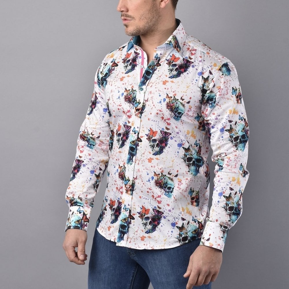 SKULLSCAPE VIVID CHAOS PRINT SHIRT