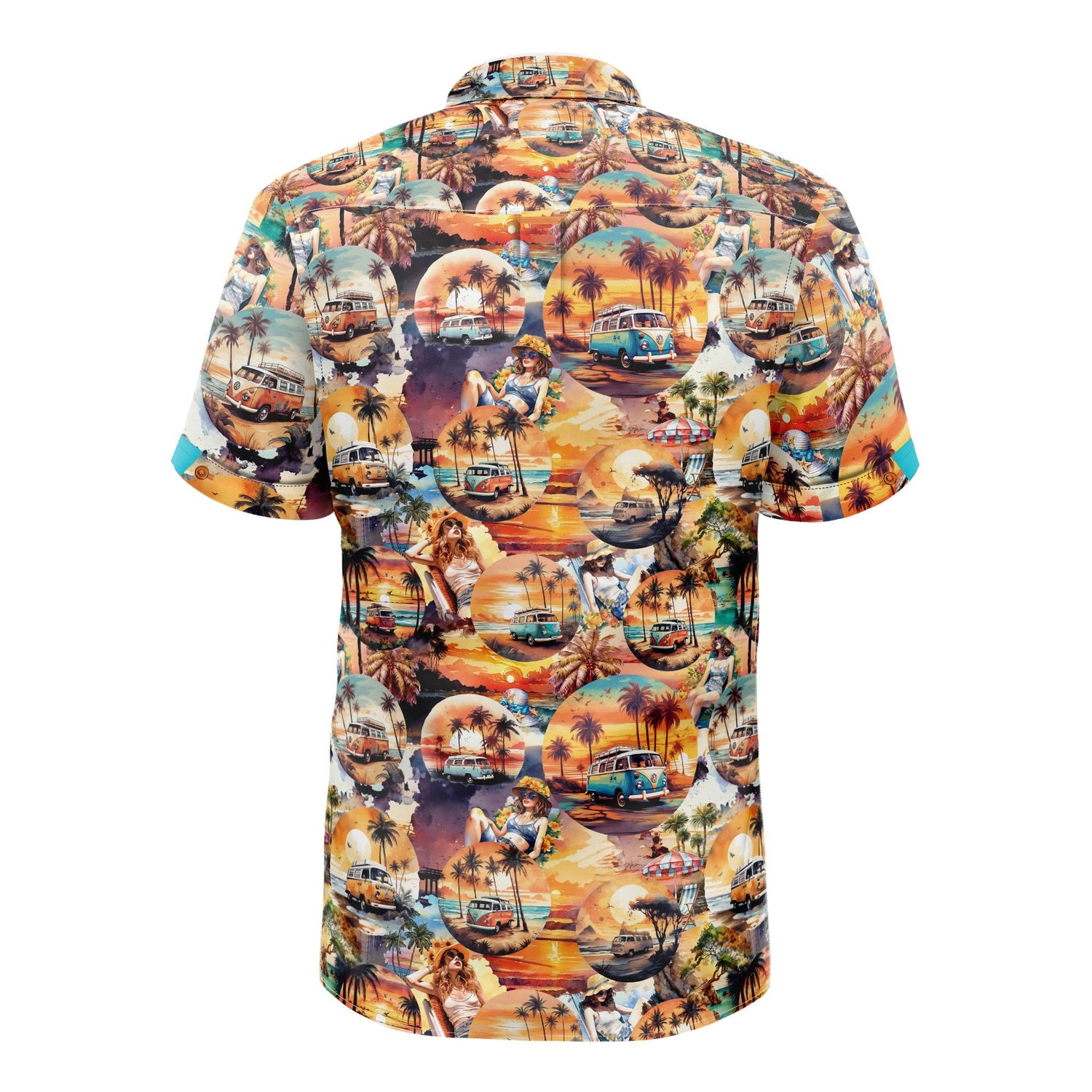 SUNSET COAST CRUISER PRINT SHORT SLEEVE SHIRT