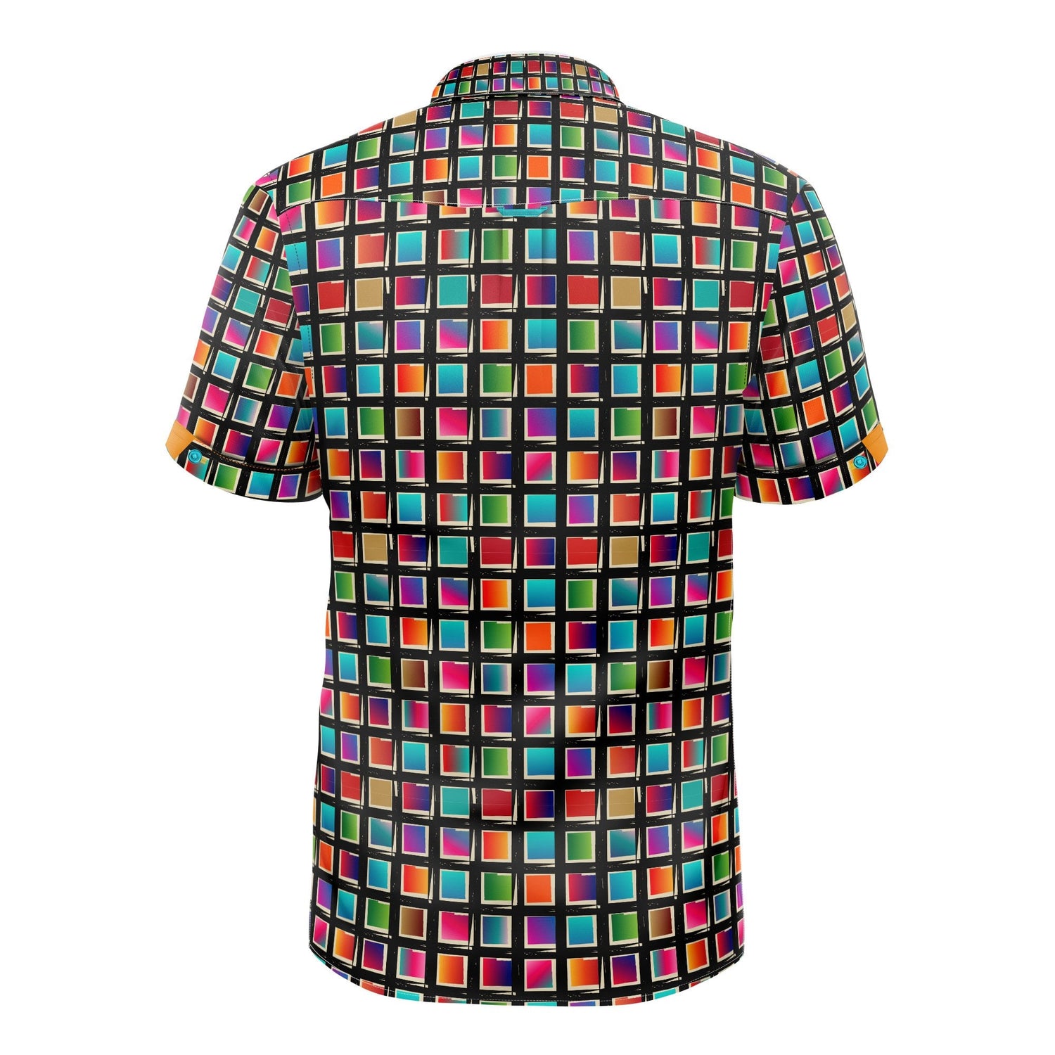 CHROMATIC MOSAIC PRINT SHORT SLEEVE SHIRT