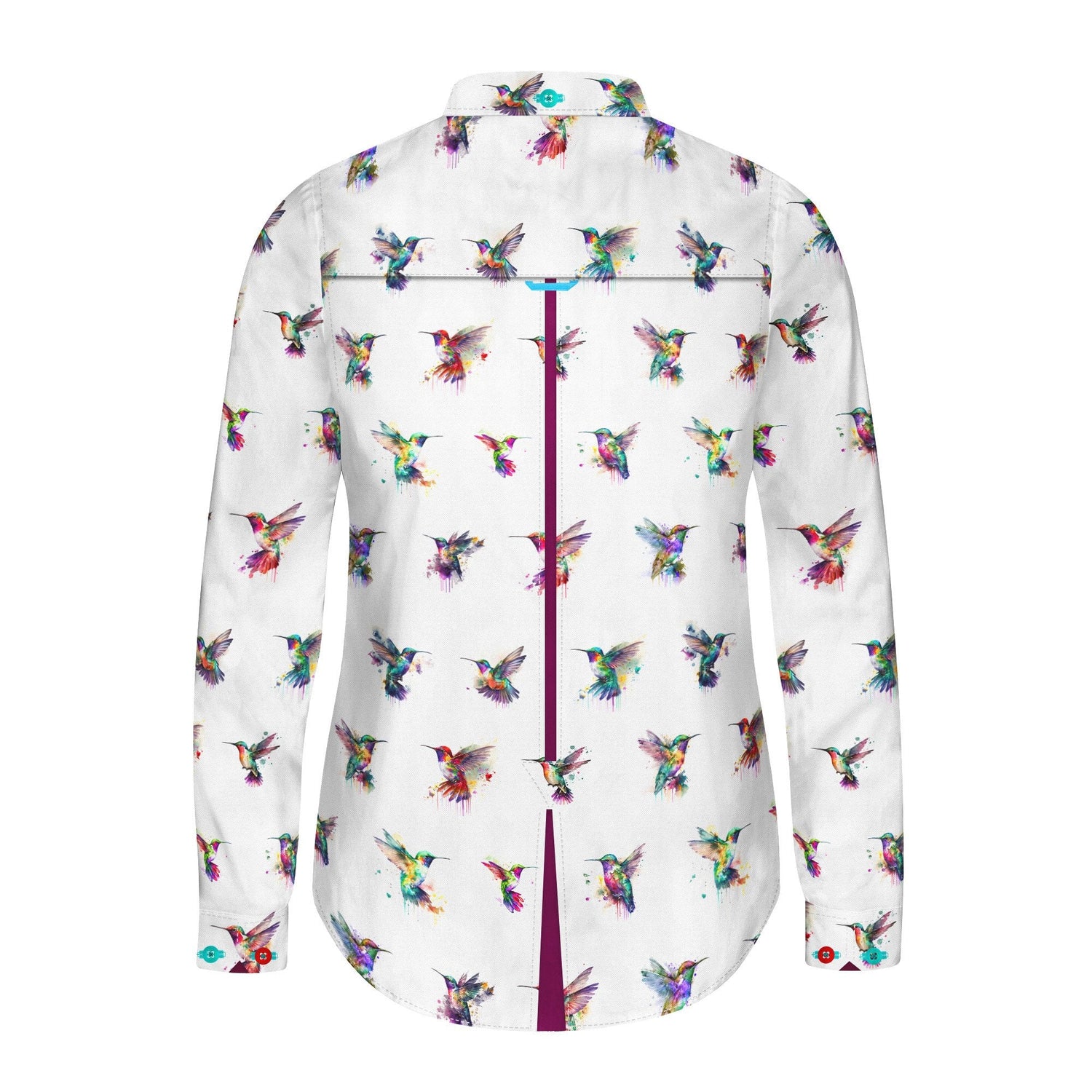 WHISPERING WINGS HUMMINGBIRD WOMENS PRINT SHIRT