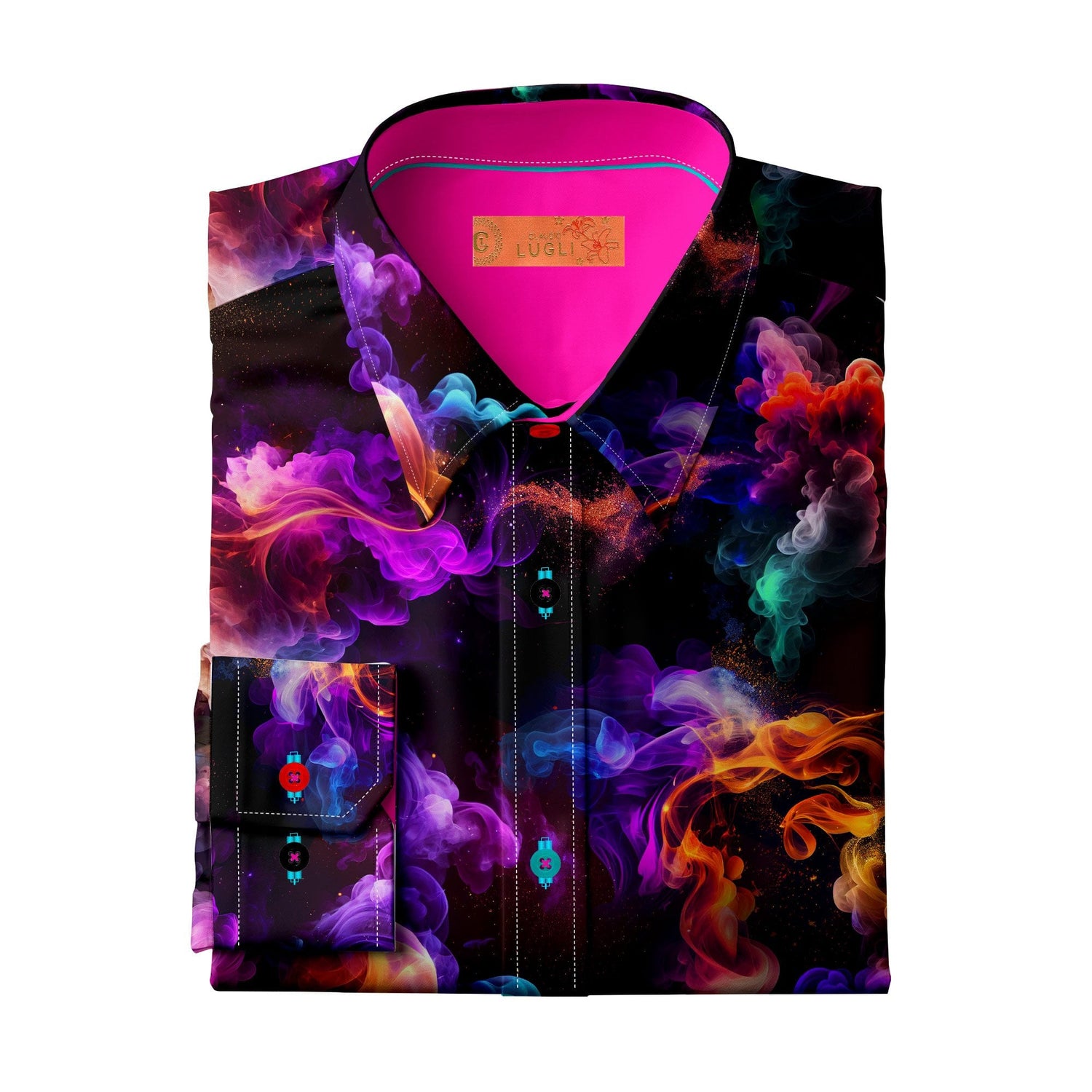 MULTICOLOUR SMOKE WOMENS PRINT SHIRT