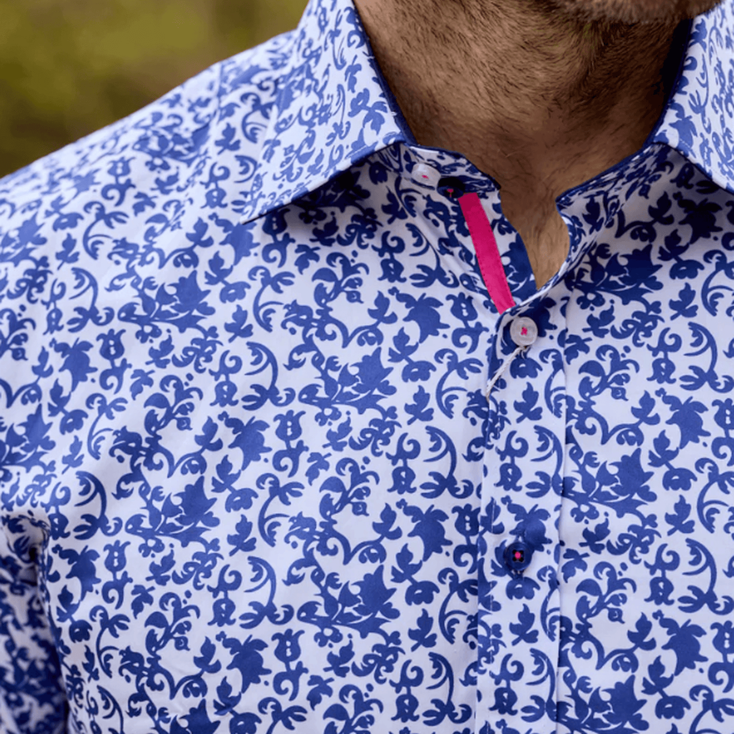 FLORAL SILHOUETTE PRINT SHIRT