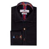 CLASSIC SHIRT WITH MULTI COLOURED WAFFLE INSERT