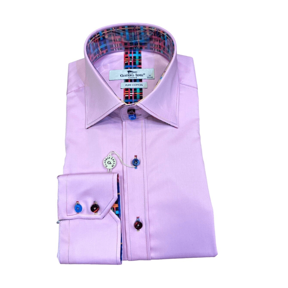 CLASSIC SHIRT WITH MULTI COLOURED WAFFLE INSERT