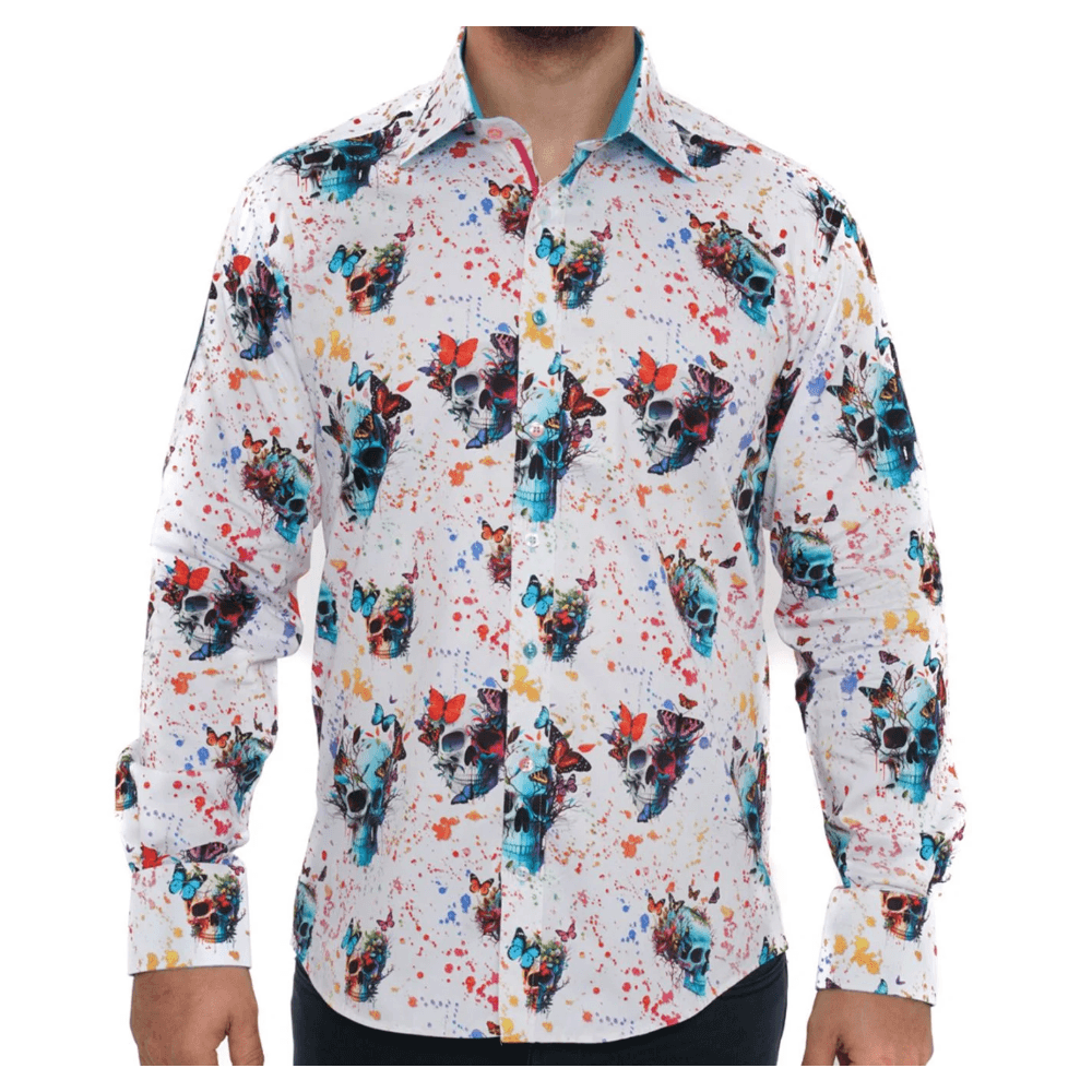 SKULLSCAPE VIVID CHAOS PRINT SHIRT