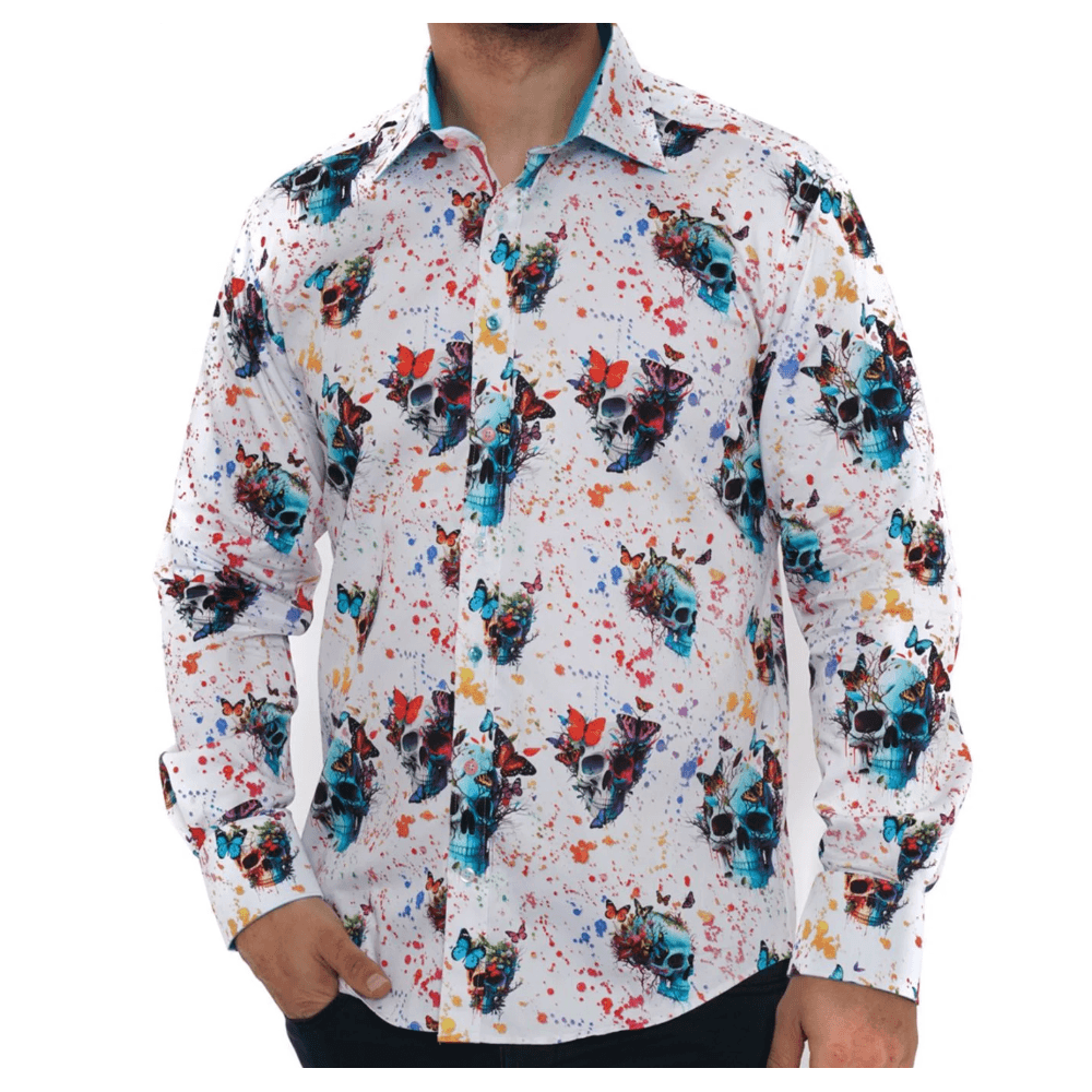 SKULLSCAPE VIVID CHAOS PRINT SHIRT