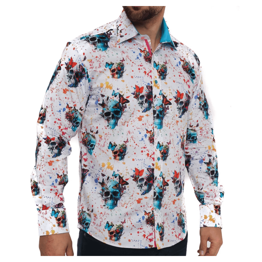 SKULLSCAPE VIVID CHAOS PRINT SHIRT