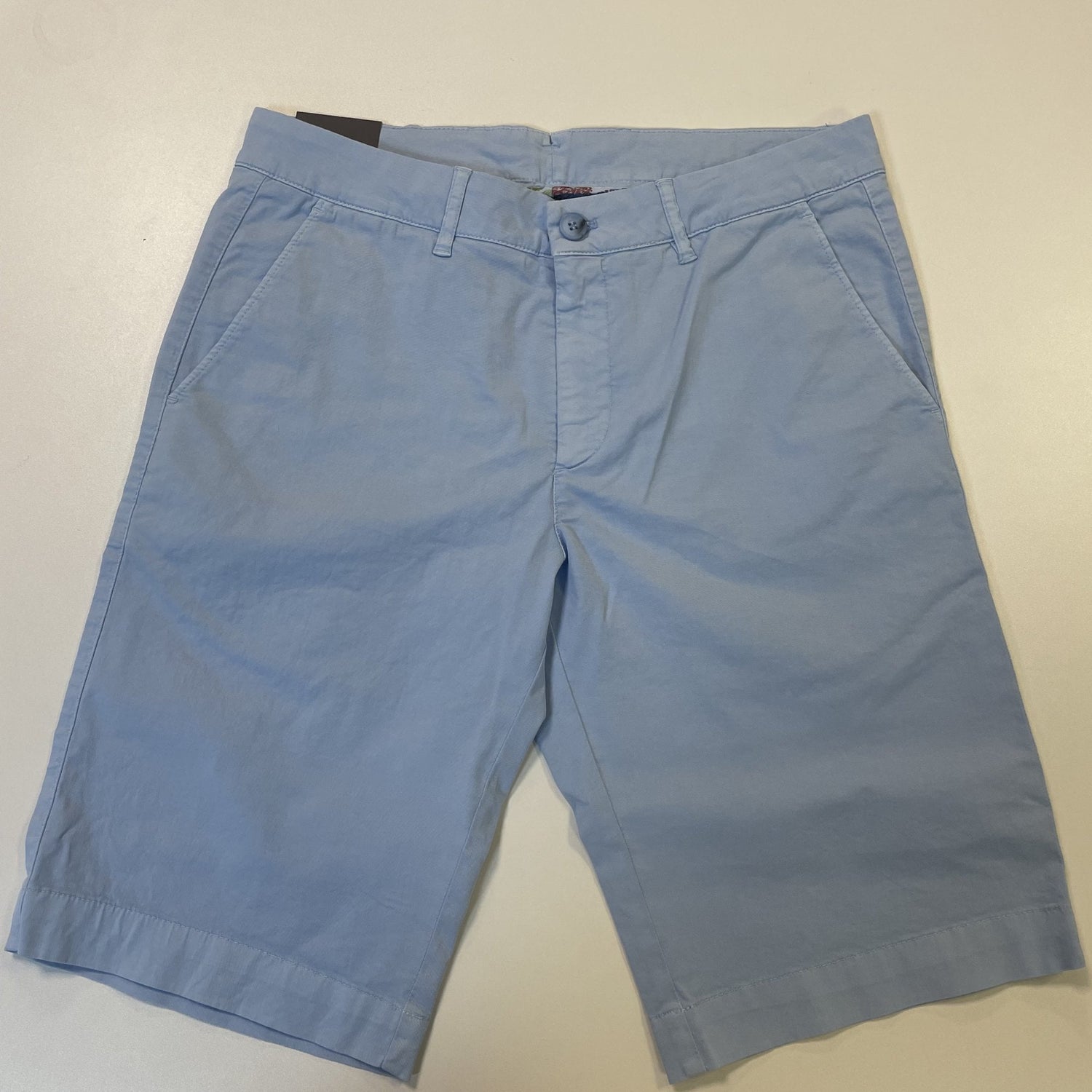 CLAUDIO LUGLI COTTON BLEND CHINO SHORTS 24