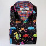 UMBRELLA PAINT SPLASH PRINT SHIRT