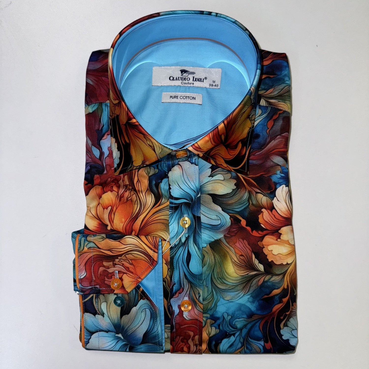 LIQUID FLOWERS PRINT SHIRT