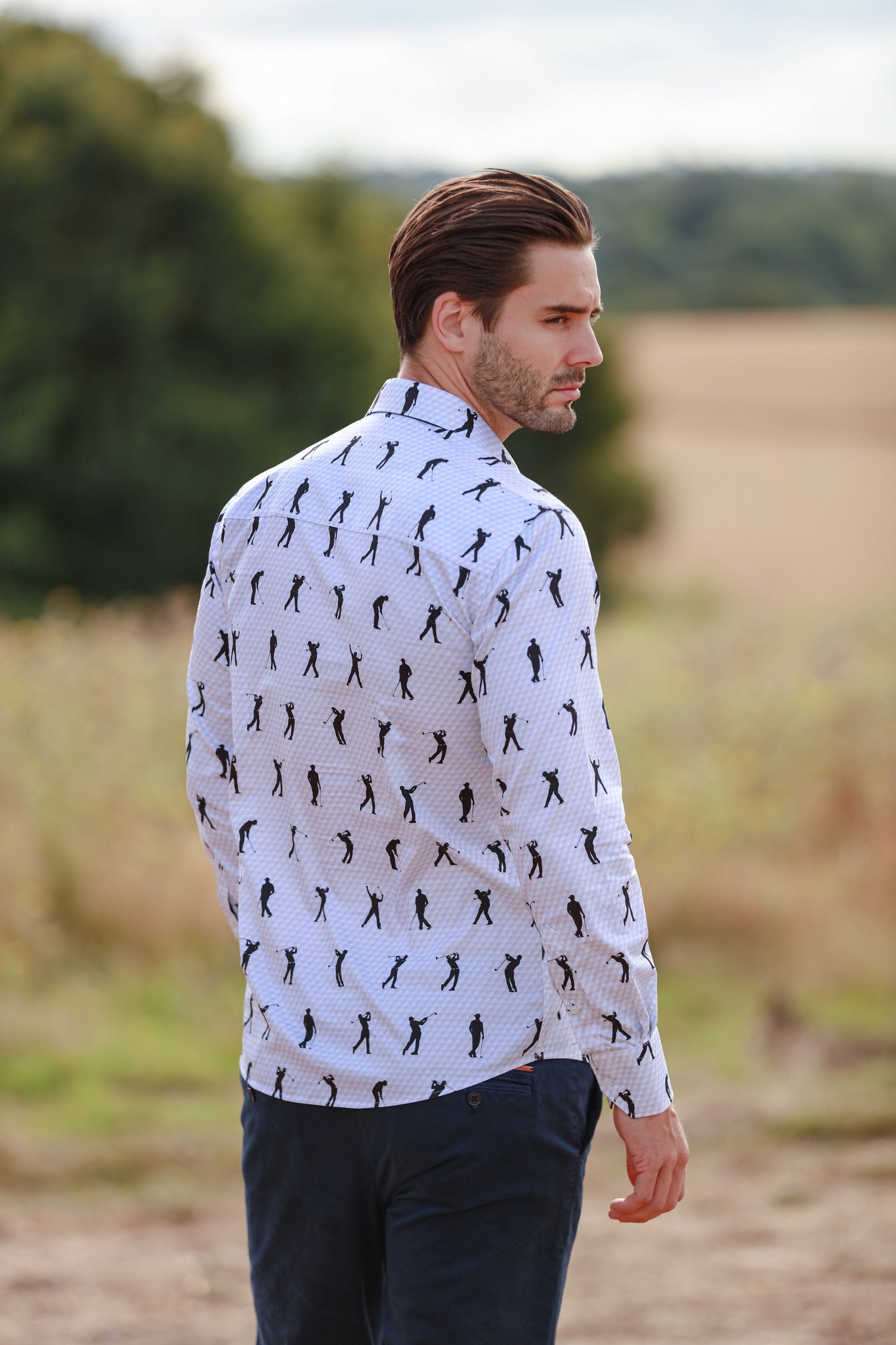 GOLF SWING PRINT SHIRT