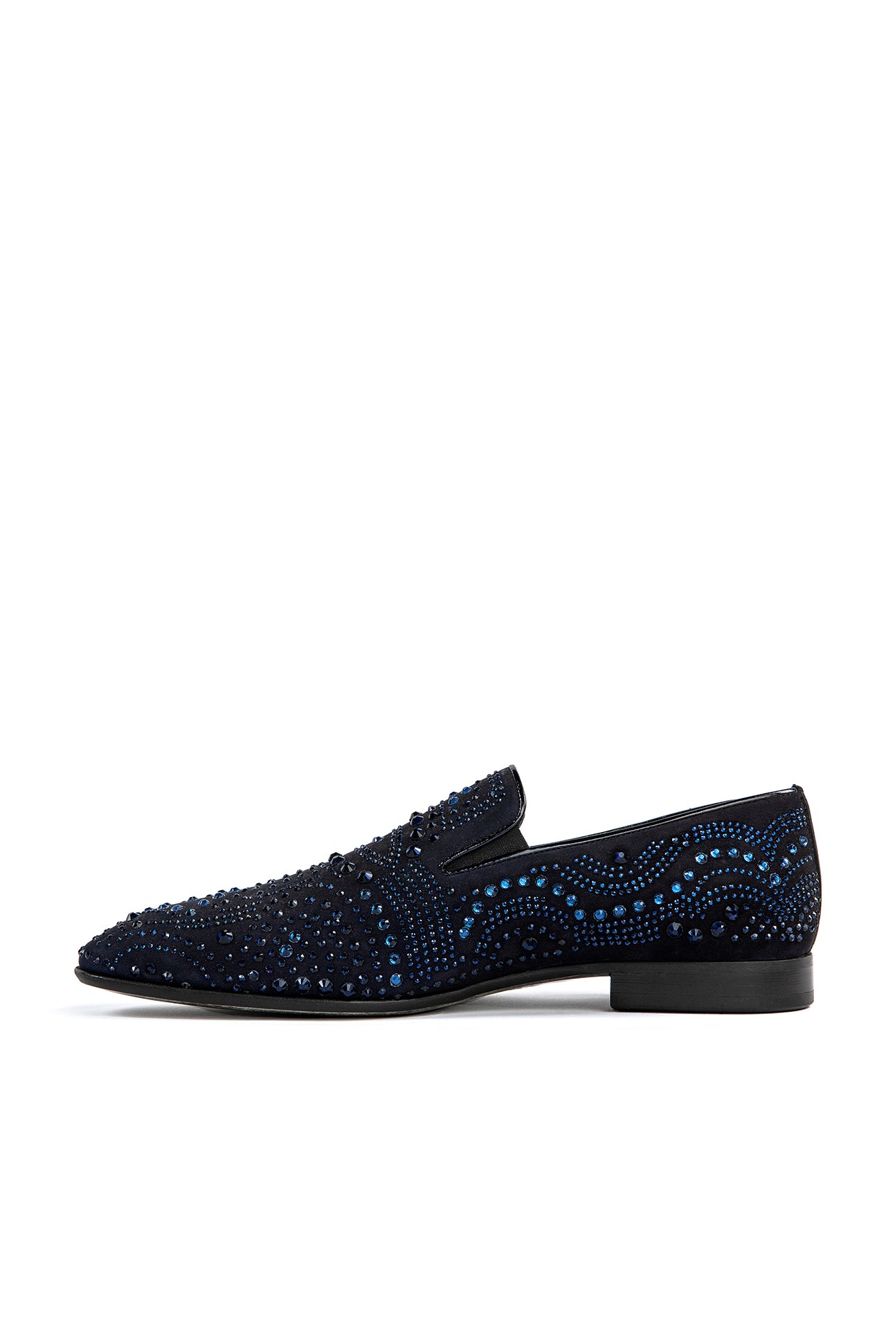 BLUE STONE ENCRUSTED EVENING SHOE