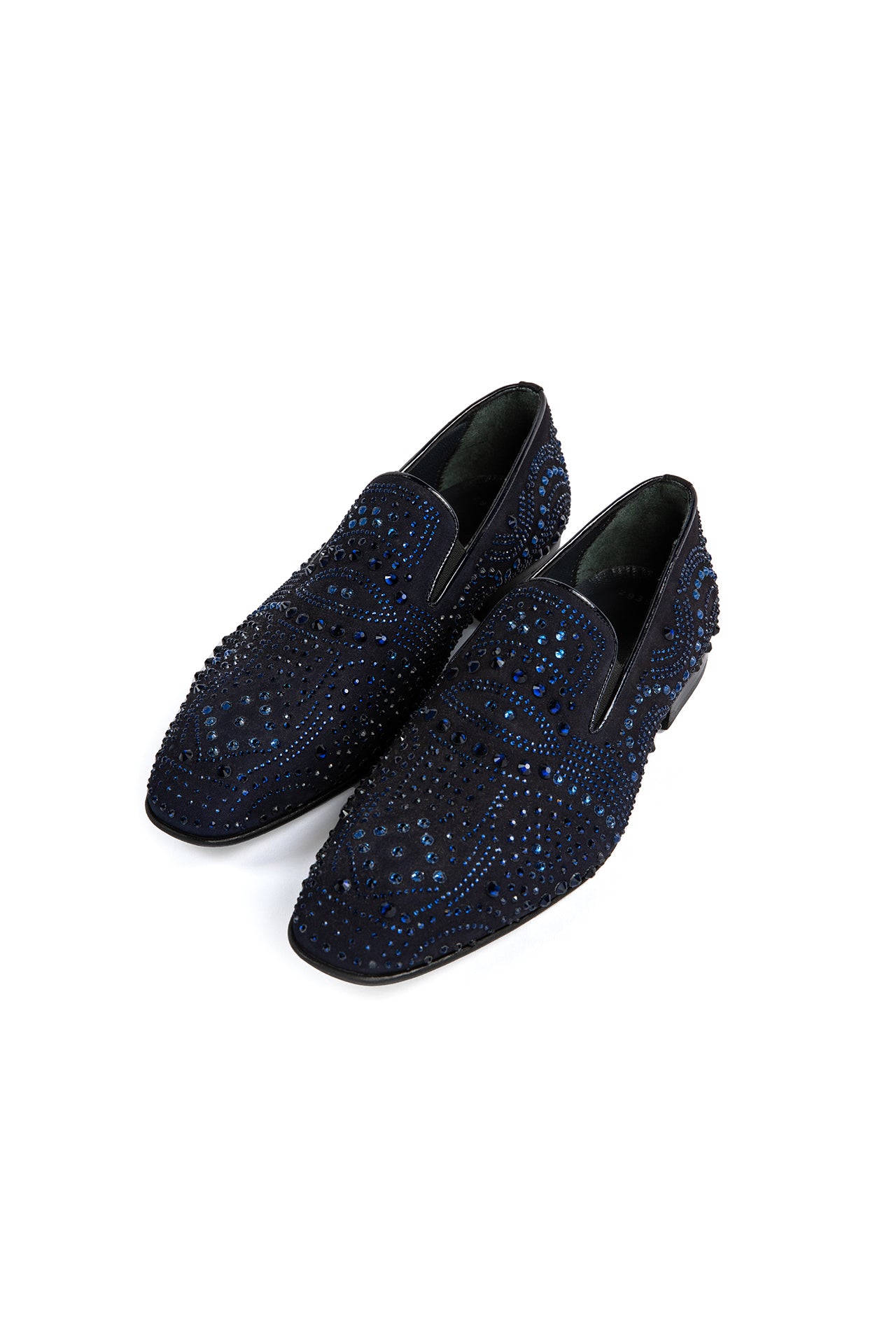 BLUE STONE ENCRUSTED EVENING SHOE