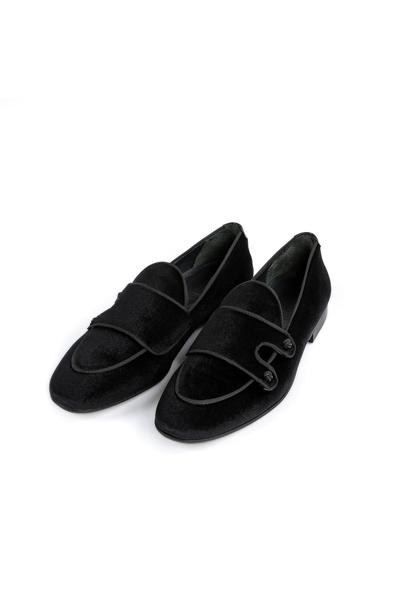 VELVET DOUBLE MONK SLIP ON SHOE