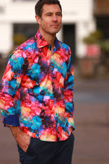 OIL LIQUID PRINT SHIRT