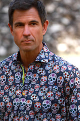 SUGAR SKULLS PRINT SHIRT