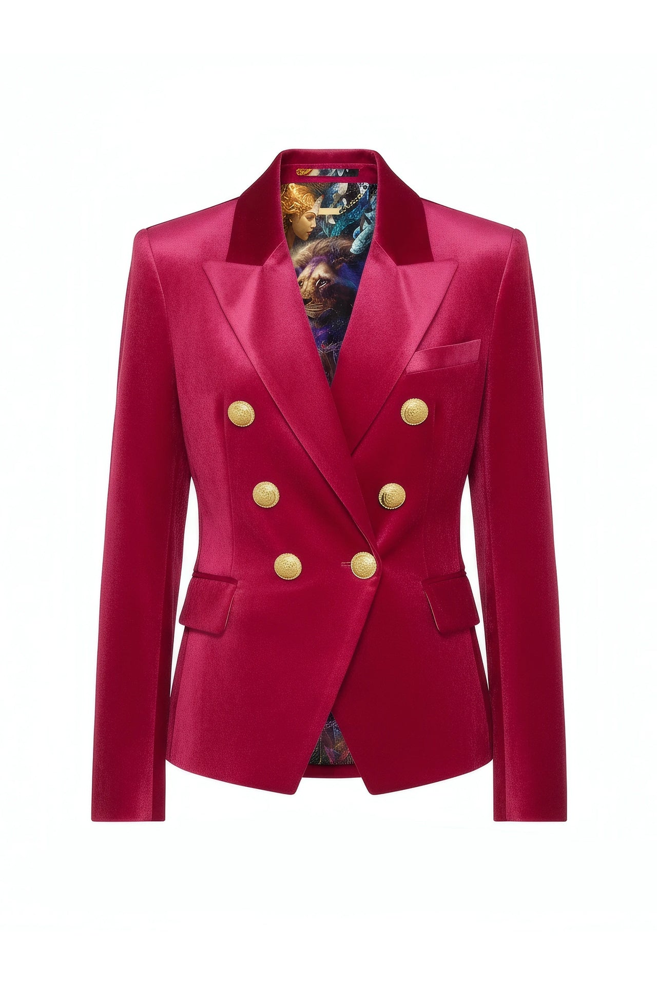 VELVET DOUBLE BREASTED WOMENS JACKET