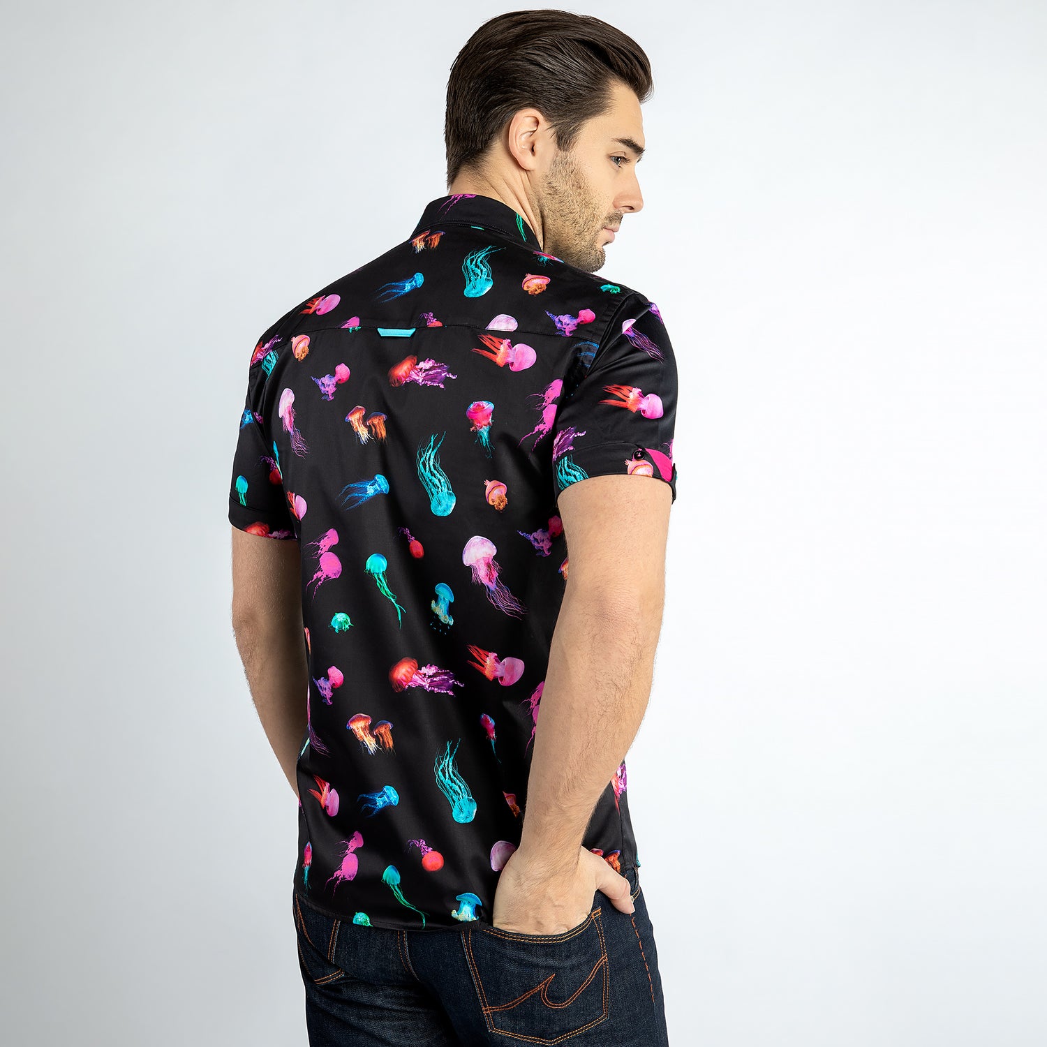 JELLYFISH PRINT SHORT SLEEVE SHIRT