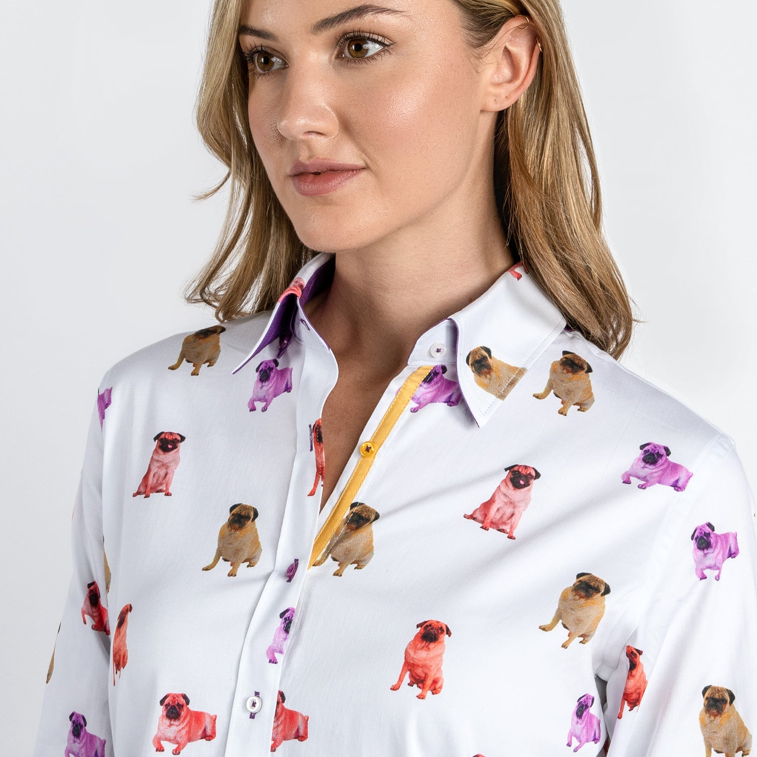 PUGS WOMENS  PRINT SHIRT