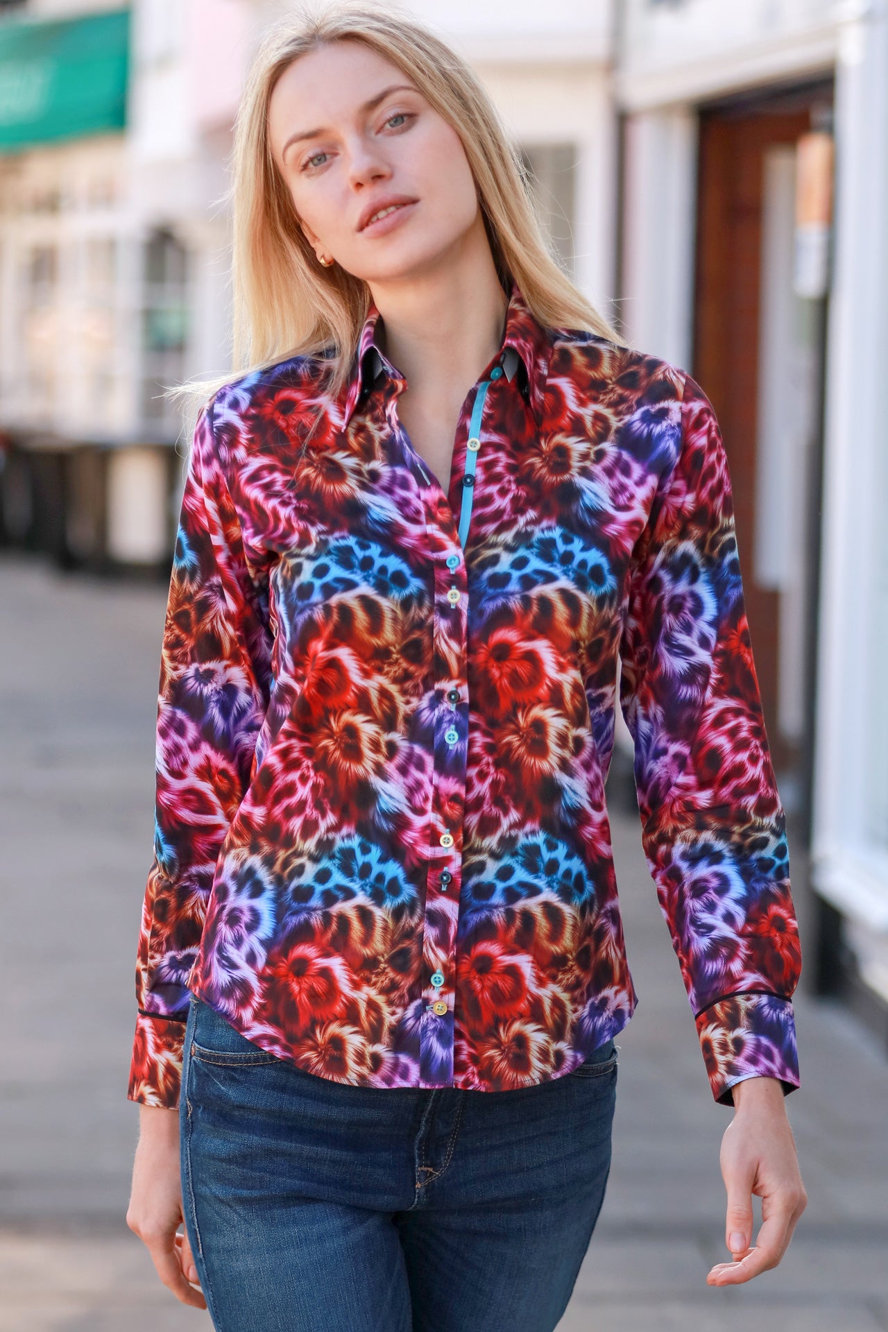 WILDFIRE MIRAGE WOMENS PRINT SHIRT