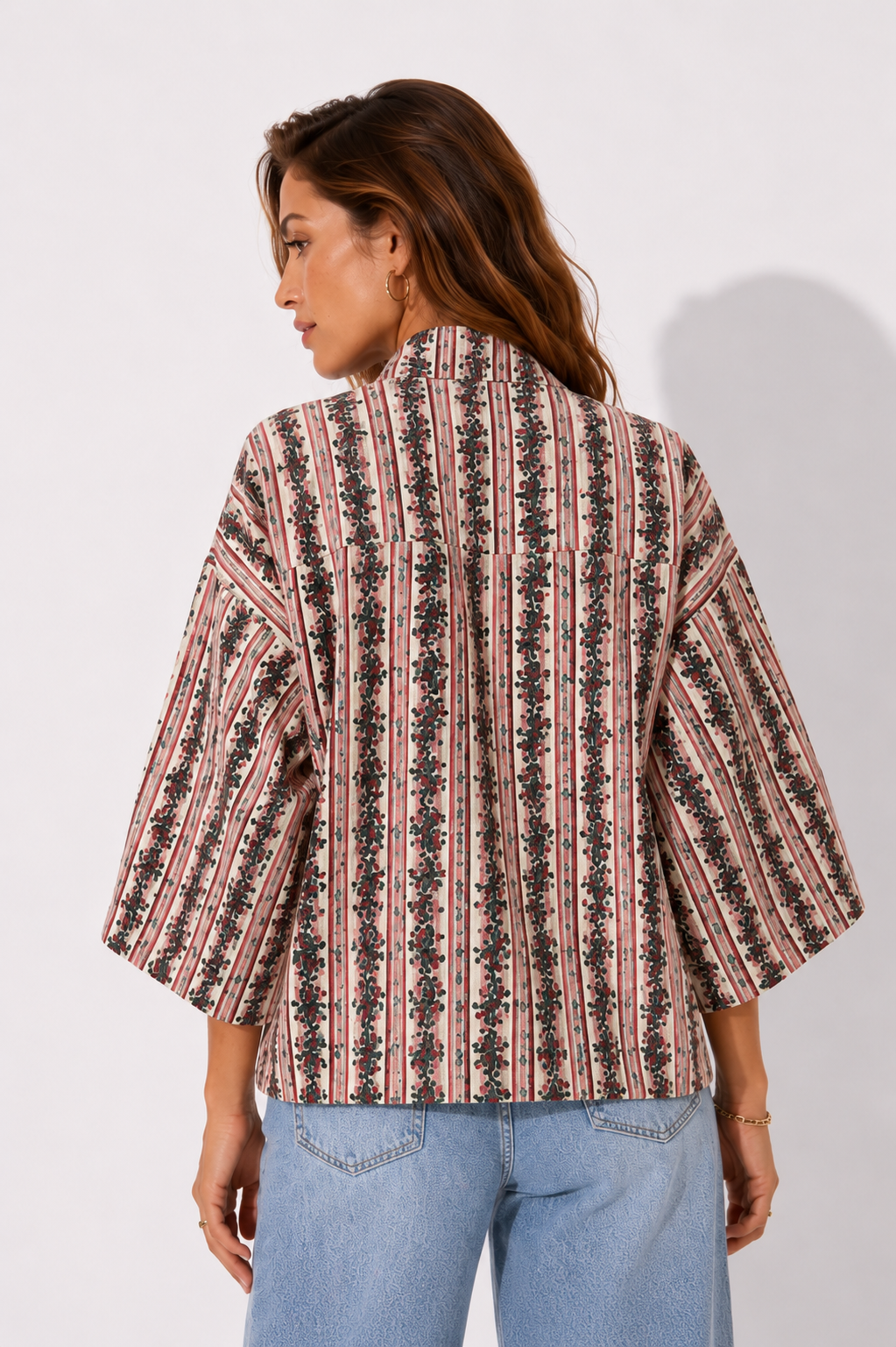 BOTANICAL STRIPE WOMEN'S JACKET