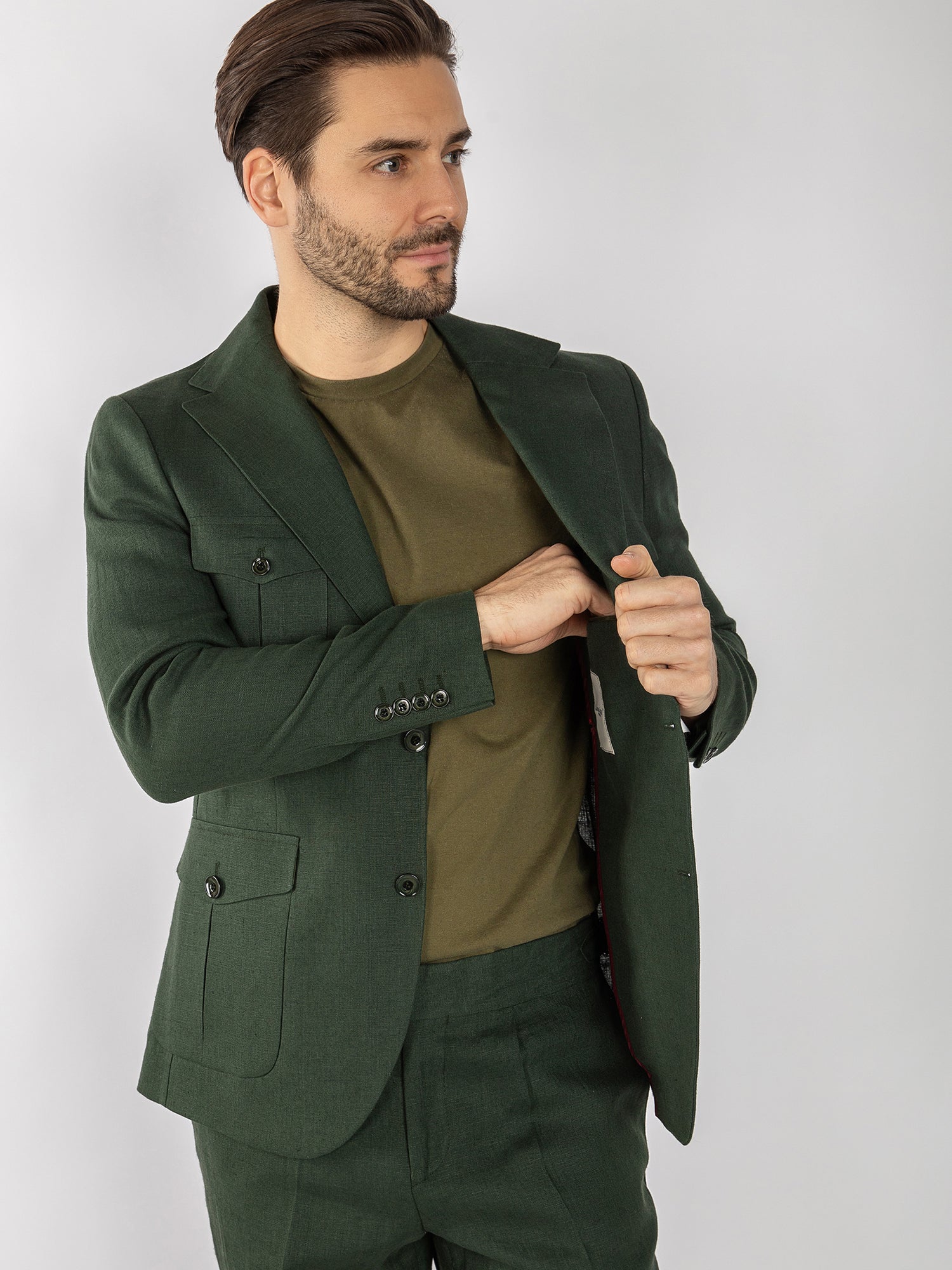 CLAUDIO LUGLI CASUAL LINEN SUIT