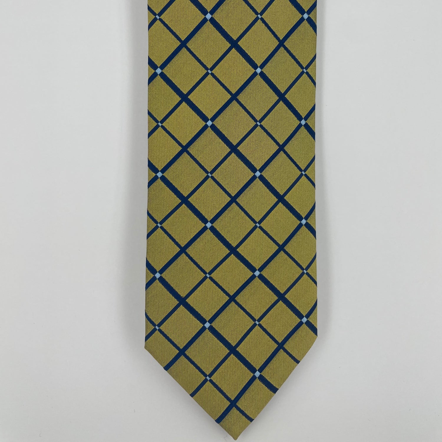 Silk Gold and Navy Neck-Tie