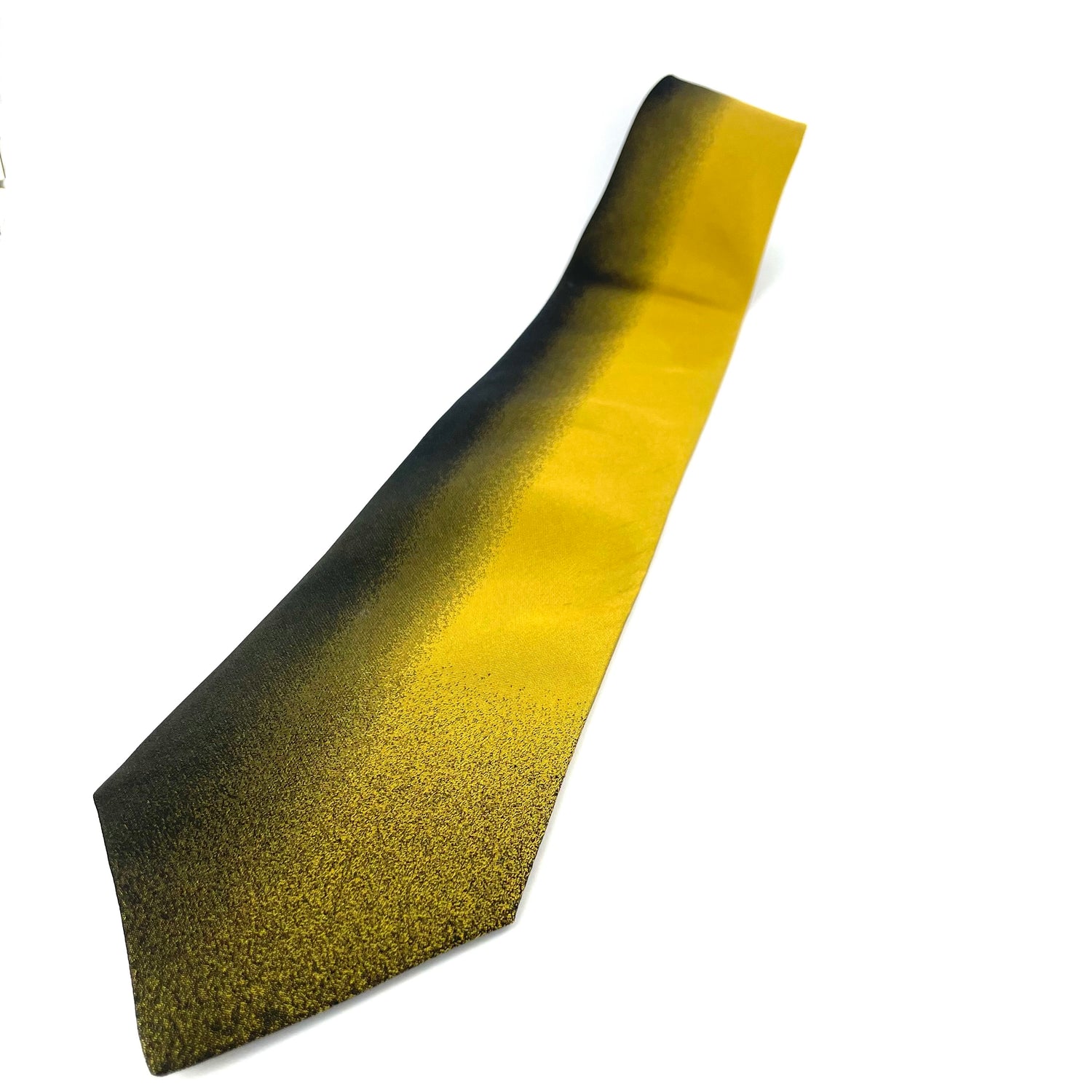 Silk Gold and Black Fade Neck-Tie