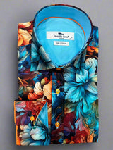 LIQUID FLOWERS PRINT SHIRT