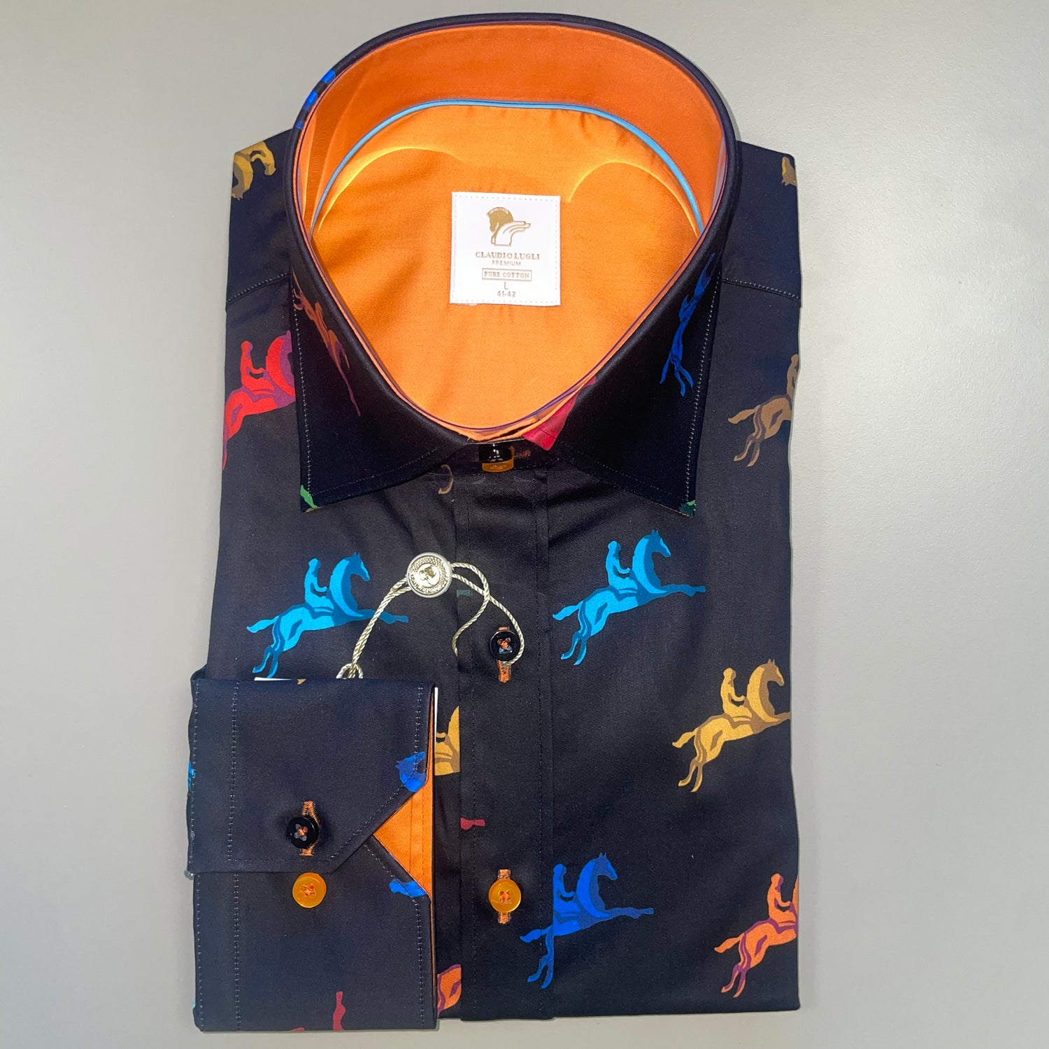 MULTI HORSE RIDER PRINT SHIRT