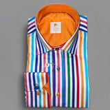 STRIPE MULTICOLOUR PRINT SHIRT