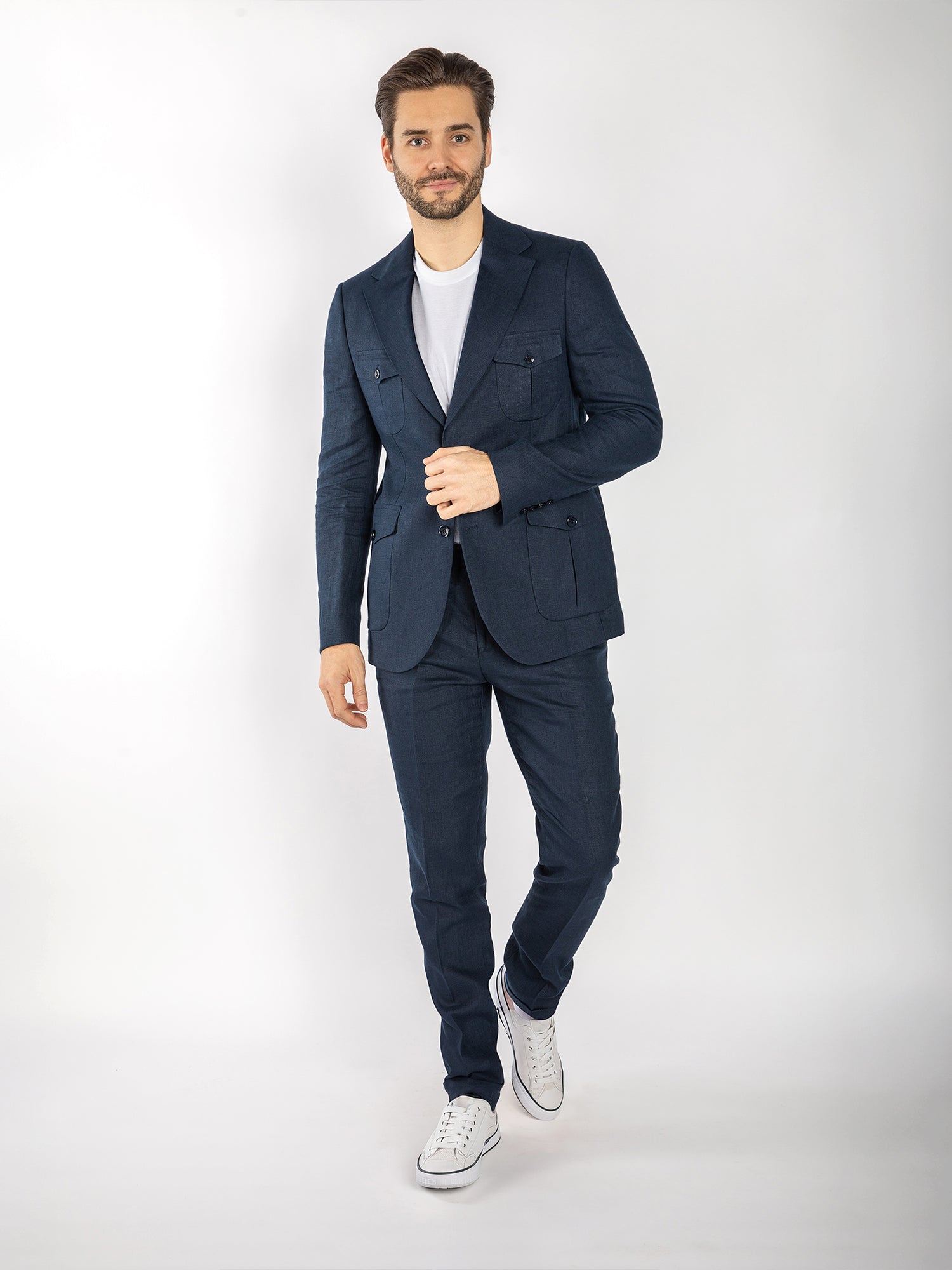 CLAUDIO LUGLI CASUAL LINEN SUIT