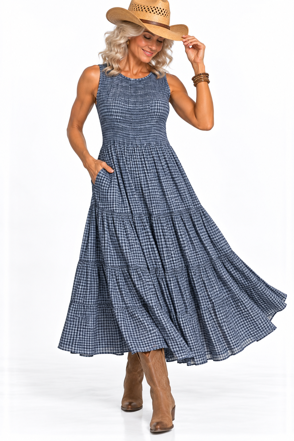 Cowgirl Gingham Dress