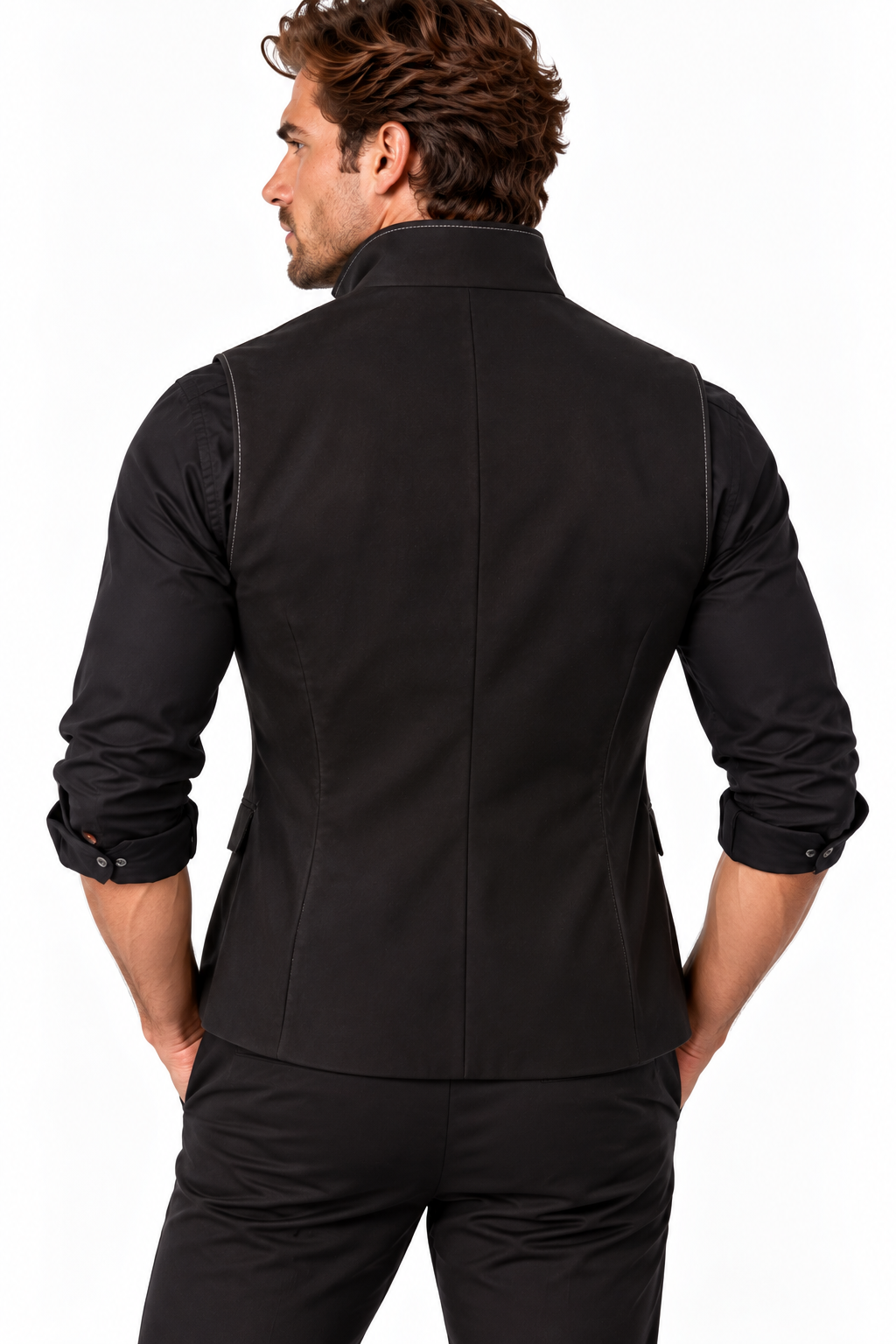 Estate Plain Sleeveless Jacket with Pheasant Lining