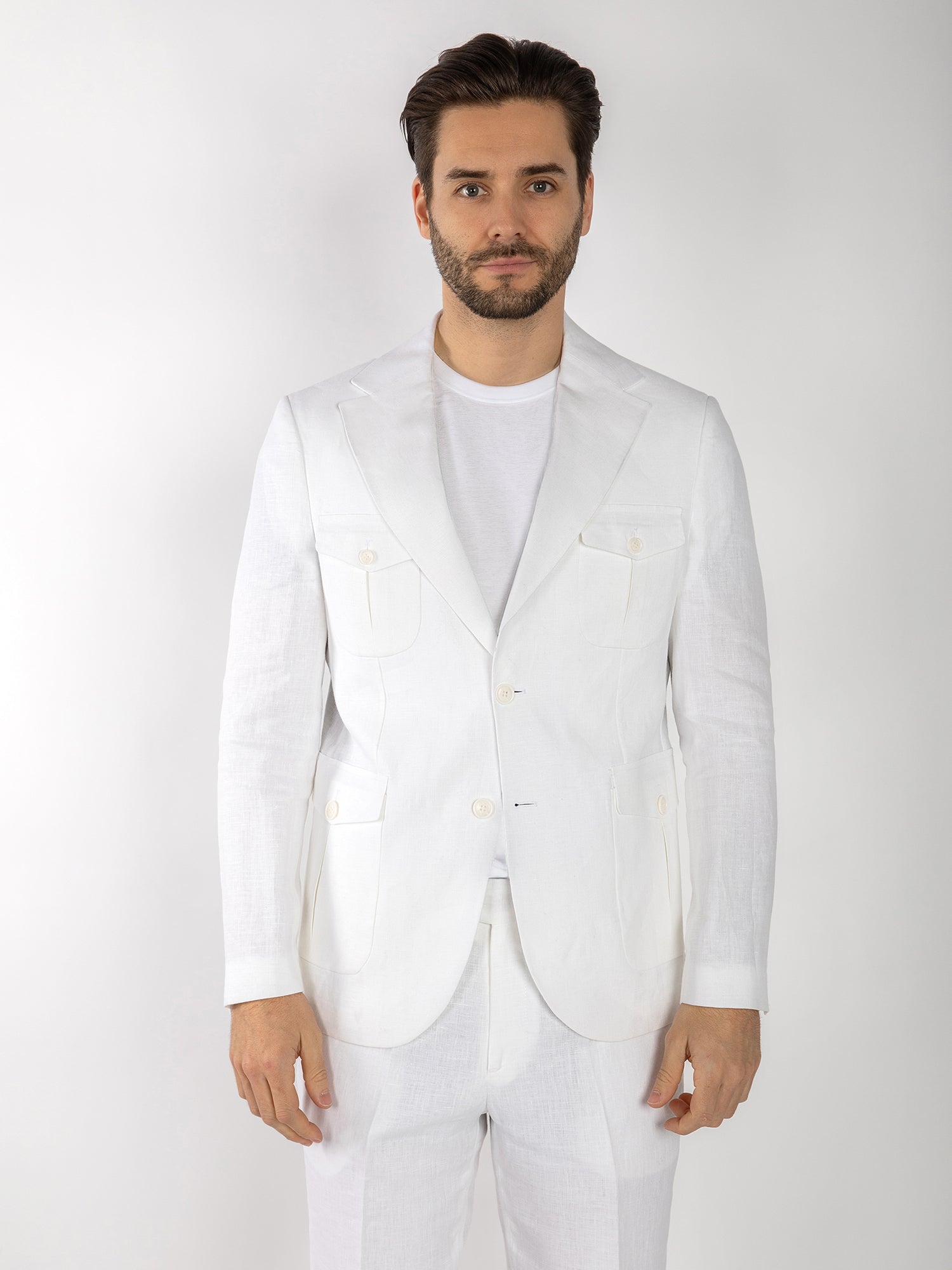 CLAUDIO LUGLI CASUAL LINEN SUIT