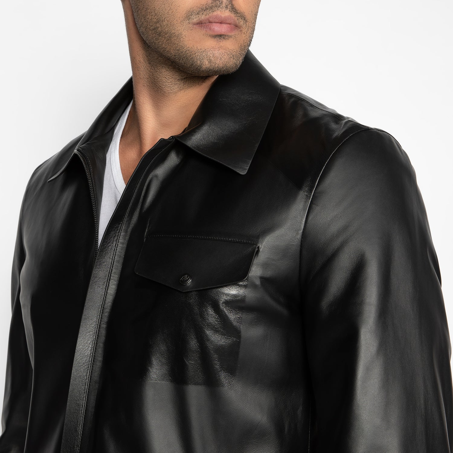 The Jet Black Leather Jacket