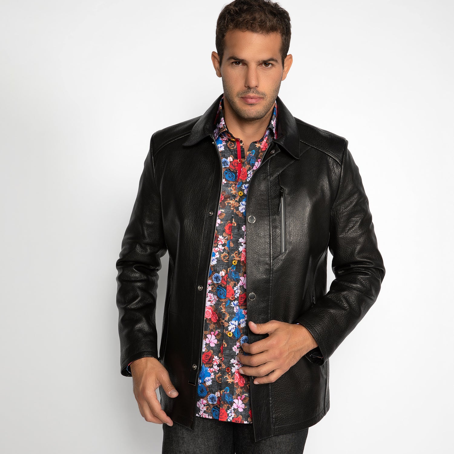 The Commander Leather Field Jacket