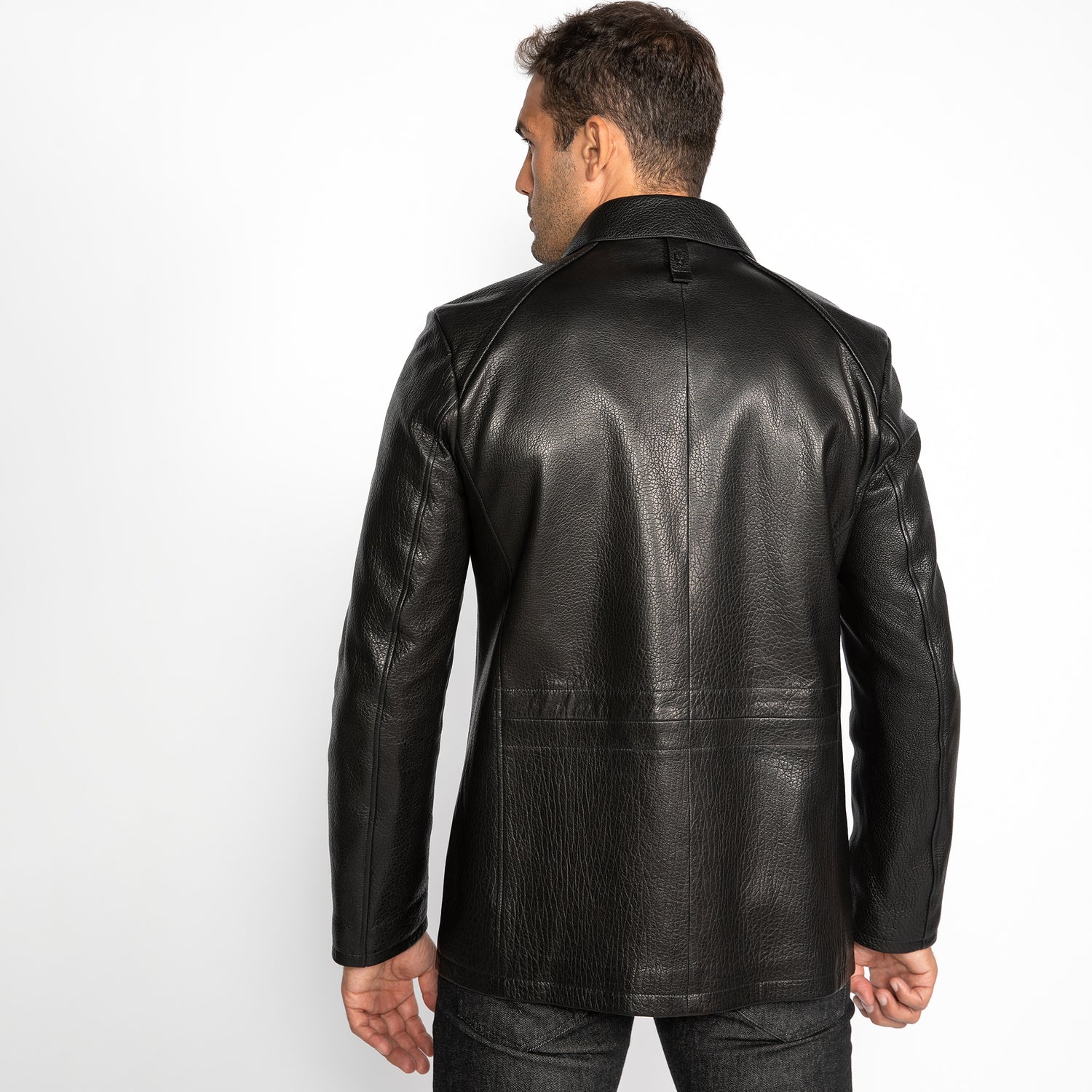 The Commander Leather Field Jacket