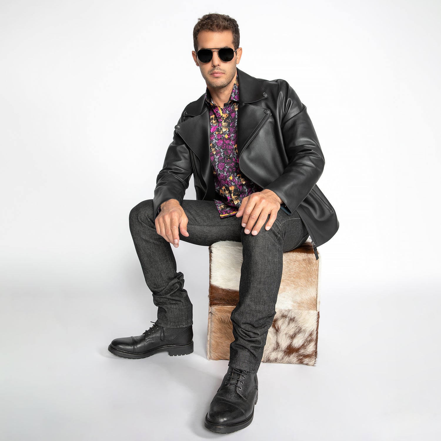 The Maverick Leather Moto Jacket