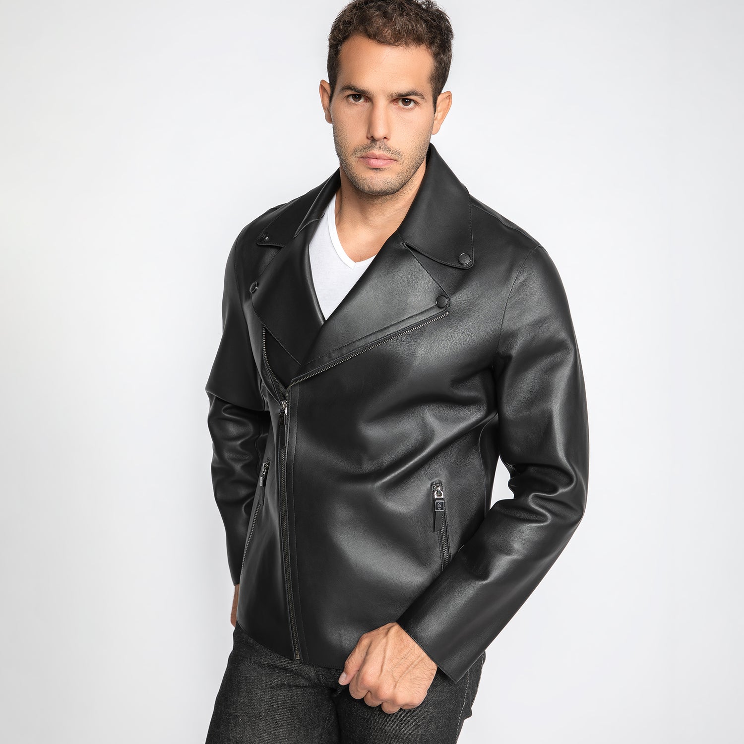 The Maverick Leather Moto Jacket