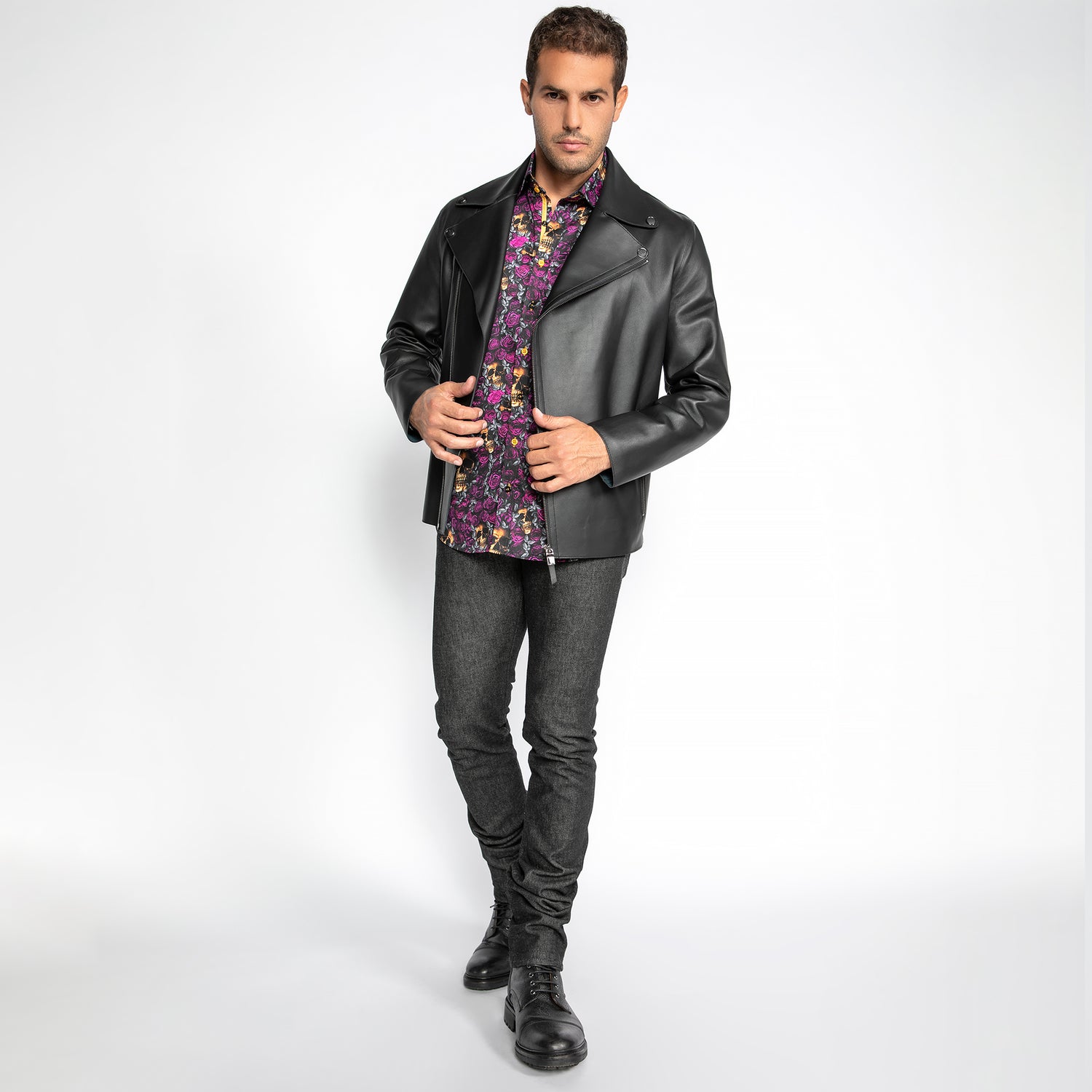 The Maverick Leather Moto Jacket