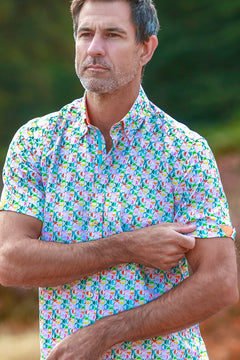 Abstract Circles Short Sleeve Shirt - Claudio Lugli Shirts