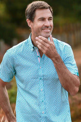 Abstract Circles Short Sleeve Shirt - Claudio Lugli Shirts
