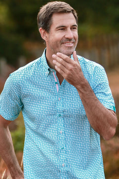 Abstract Circles Short Sleeve Shirt - Claudio Lugli Shirts