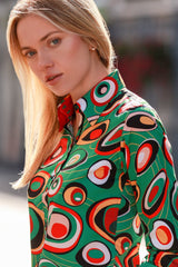 ABSTRACT SWIRL WOMENS PRINT SHIRT – Premium Men's Patterned Shirt by Claudio Lugli | Bold Design, Tailored Fit, Best Printed Shirts