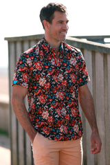 BAROQUE BLOOM SHORT SLEEVE SHIRT – Premium Men's Patterned Shirt by Claudio Lugli | Bold Design, Tailored Fit, Best Printed Shirts