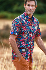 Baroque Bloom Short Sleeve Shirt - Claudio Lugli Shirts
