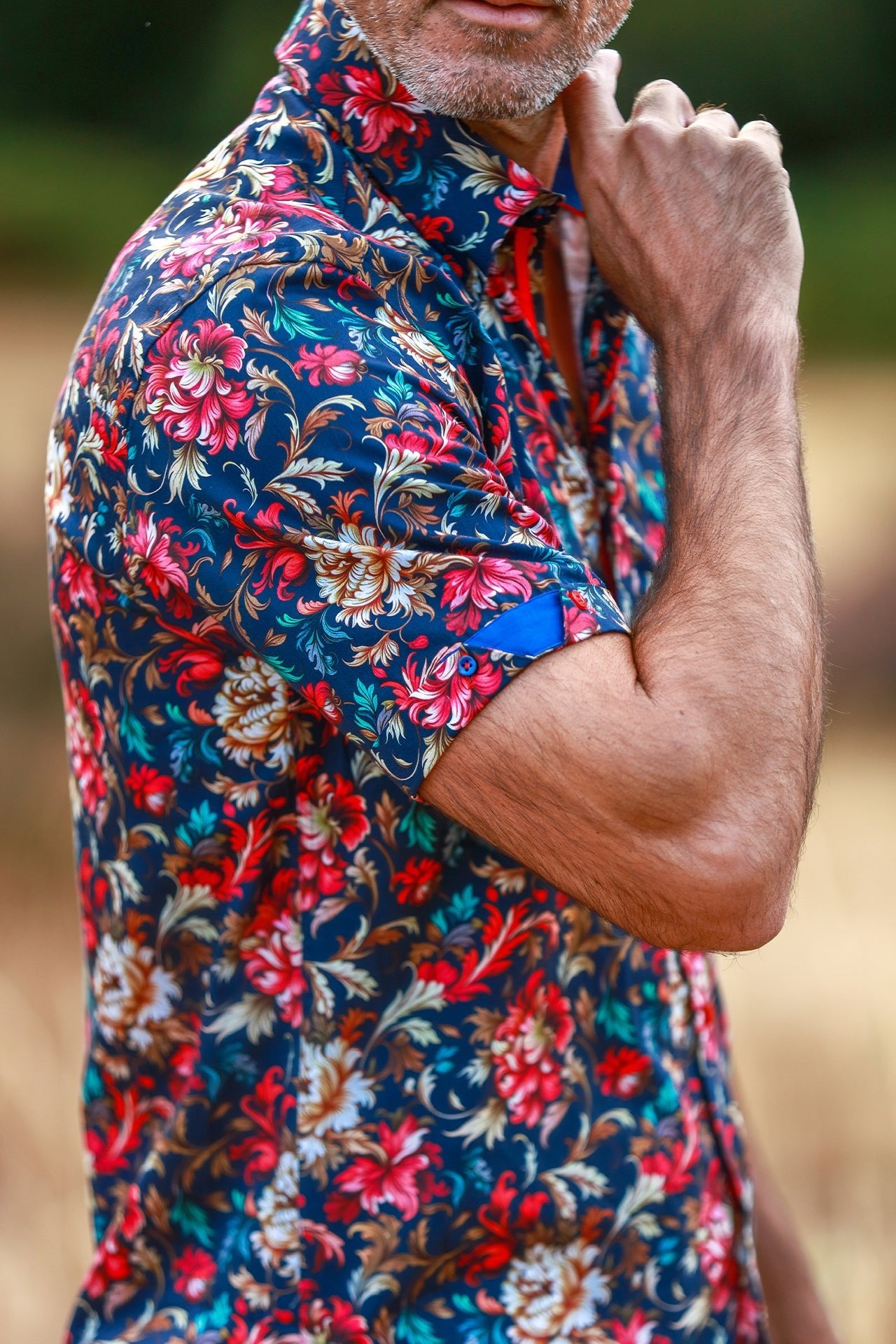 Baroque Bloom Short Sleeve Shirt - Claudio Lugli Shirts