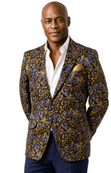 Baroque Luxury Print Blazer - Claudio Lugli Shirts