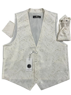 BAROQUE WAISTCOAT, CRAVAT AND HANDKERCHIEF SET - Claudio Lugli Shirts